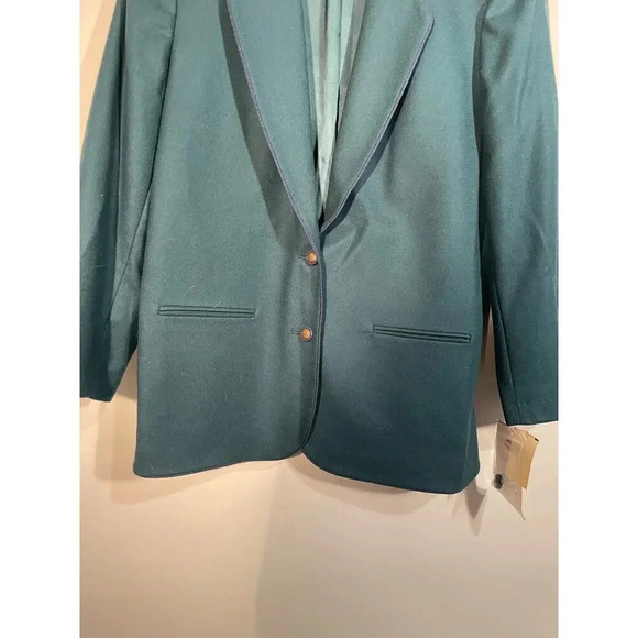 Pendleton Deadstock Forest Green 100% Virgin Wool Blazer - Picture 3 of 12
